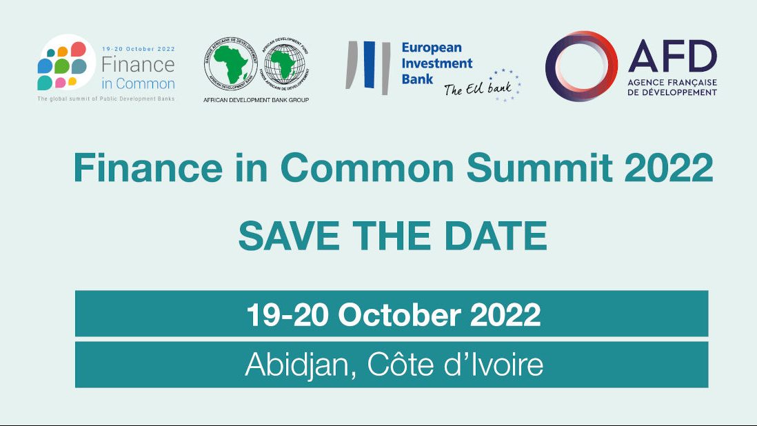 Finance in Common Summit 2022 – SAVE THE DATE