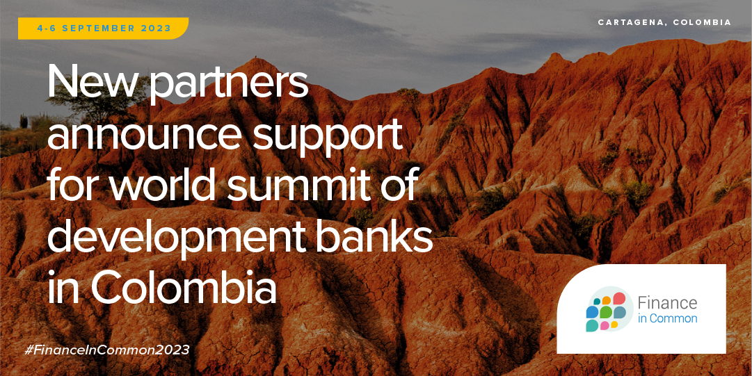 New partners announce support for world summit of development banks in Colombia